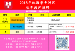 珠海城市职业技术学院科研启动经费高达三十万，招募五名事业编制教师启动招聘计划